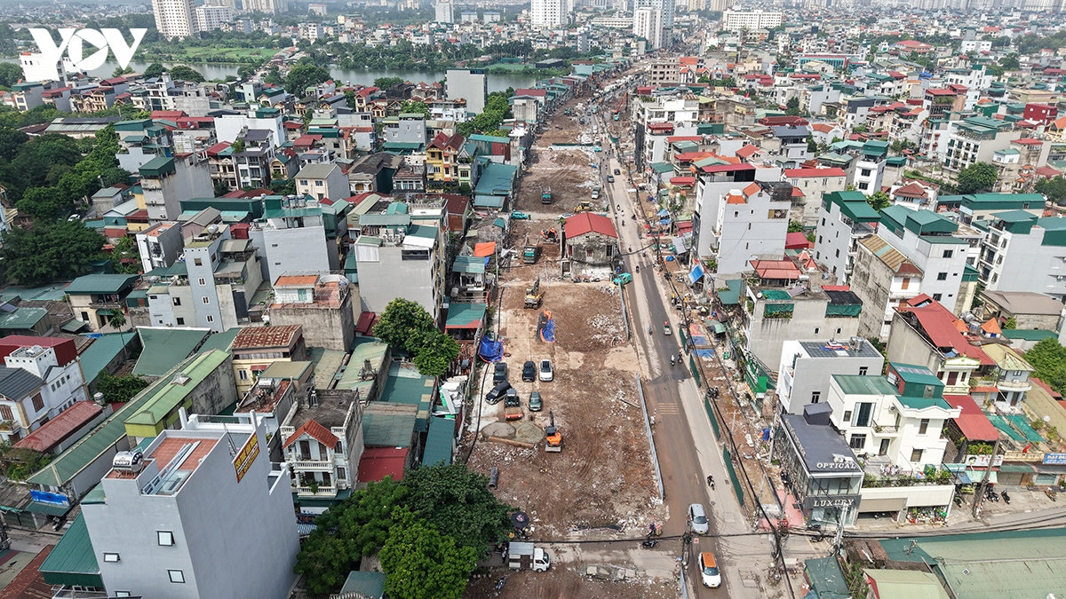 du an mo duong linh nam ngon ngang thi cong, ho kinh doanh chat vat hinh anh 4
