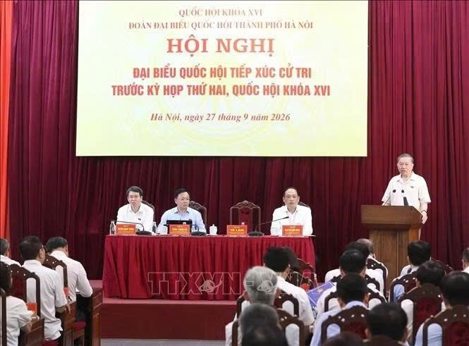 tong bi thu, chu tich nuoc to lam tiep xuc cu tri ha noi hinh anh 4