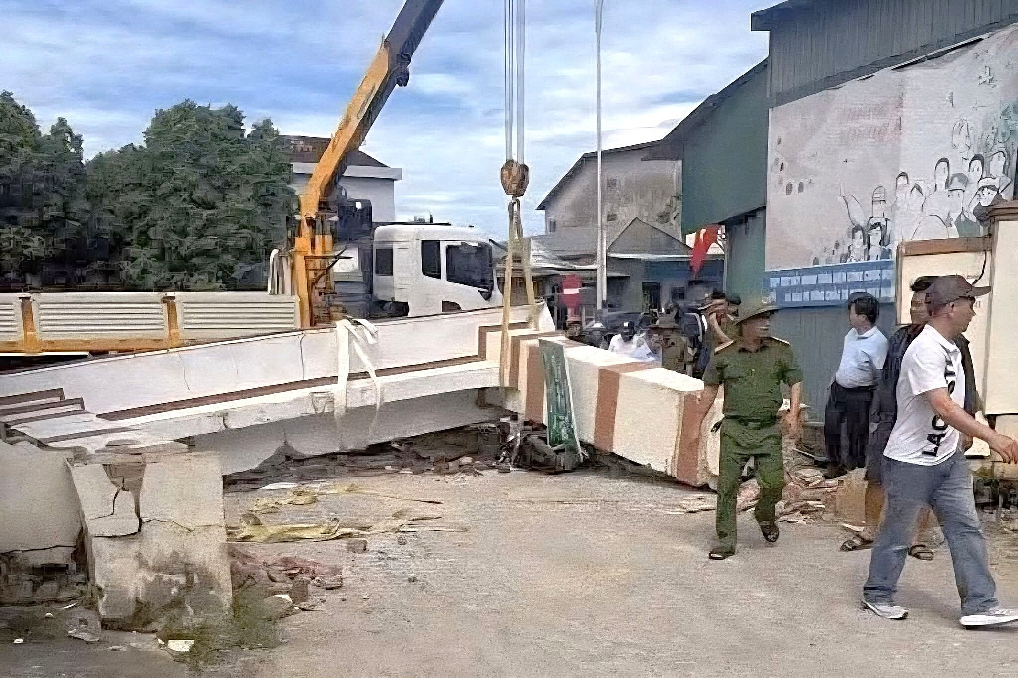 Hiện trường vụ việc.