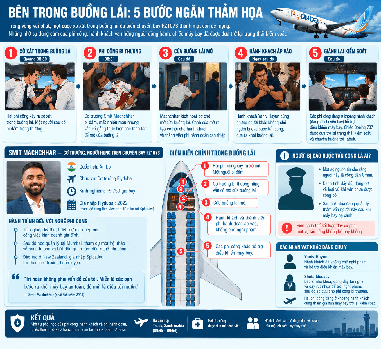 Toàn cảnh phút sinh tử chuyến bay Flydubai: Cơ trưởng bị đâm, máy bay lao dốc - 2