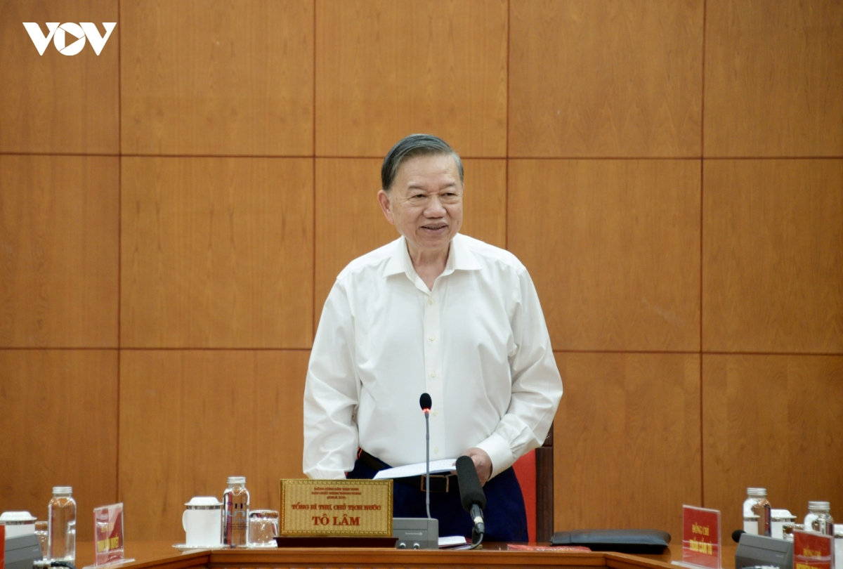 tong bi thu, chu tich nuoc to lam lam viec voi ban tuyen giao trung uong hinh anh 1