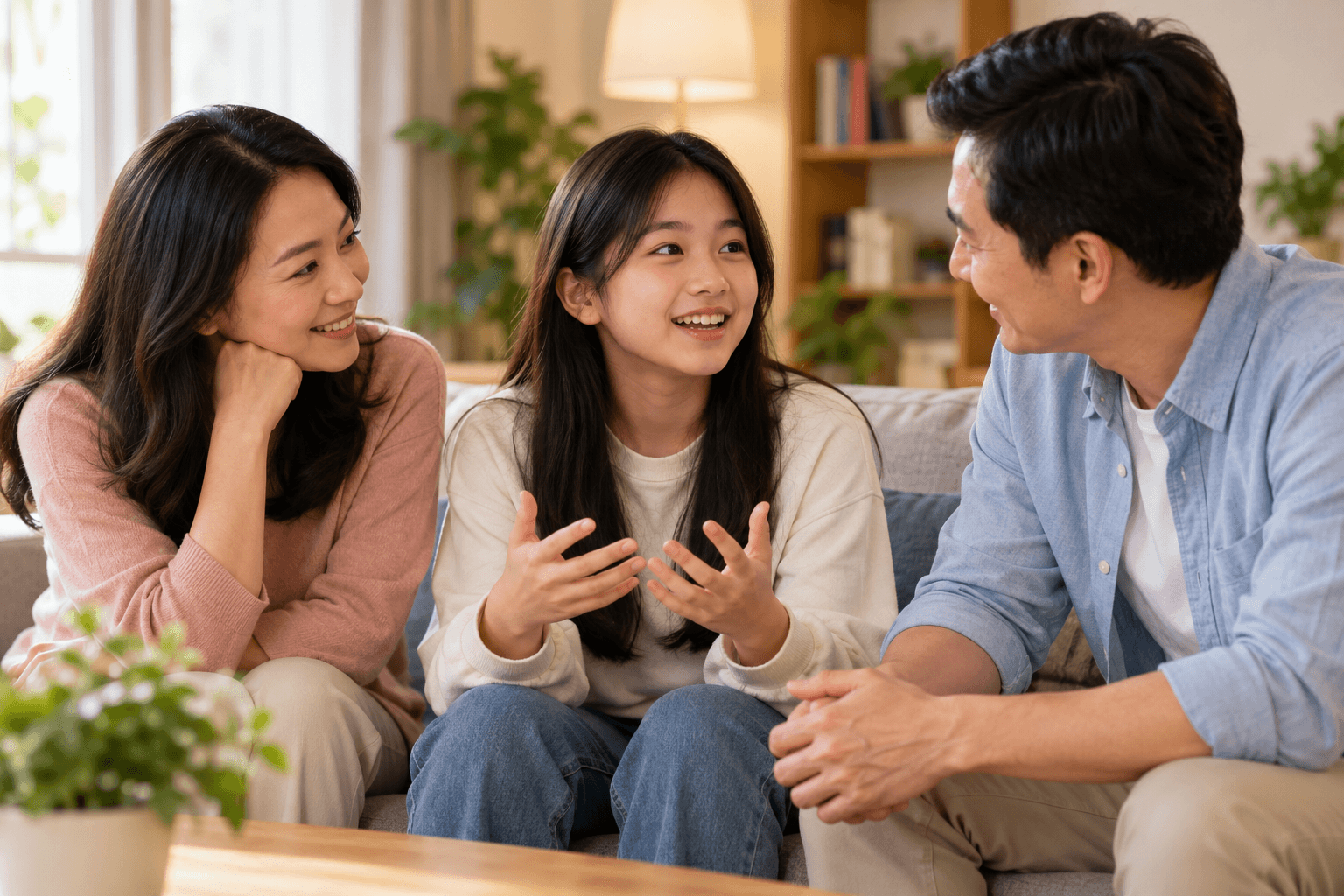 Theo chuyên gia, cha mẹ cần nhận diện những mô thức kiểm soát, áp đặt của bản là từ những tổn thương trong quá khứ và kết nối cởi mở, lắng nghe hơn với con. (Ảnh minh họa)