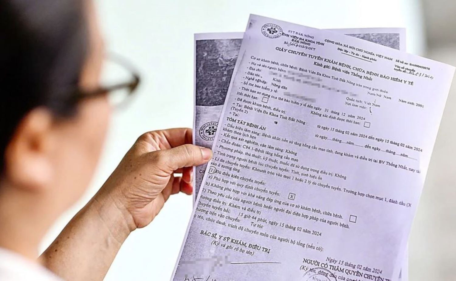 Bộ Y tế đề xuất kéo dài phiếu chuyển viện BHYT lên 20 ngày, dùng trên VNeID (Ảnh: Thư viện pháp luật)