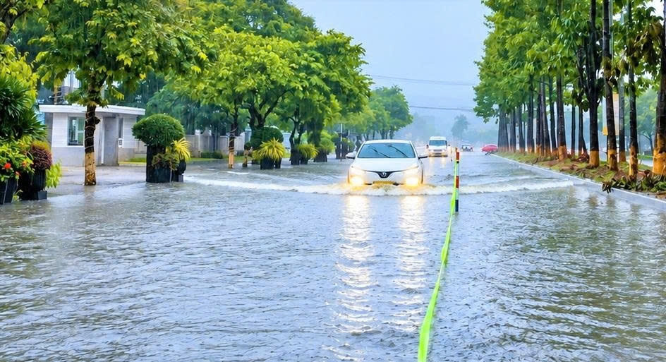mưa lớn, nhiều tuyến đường phía nam Đà nẵng ngập nước hình ảnh 1 mua lon, nhieu tuyen duong phia nam Da nang ngap nuoc hinh anh 1