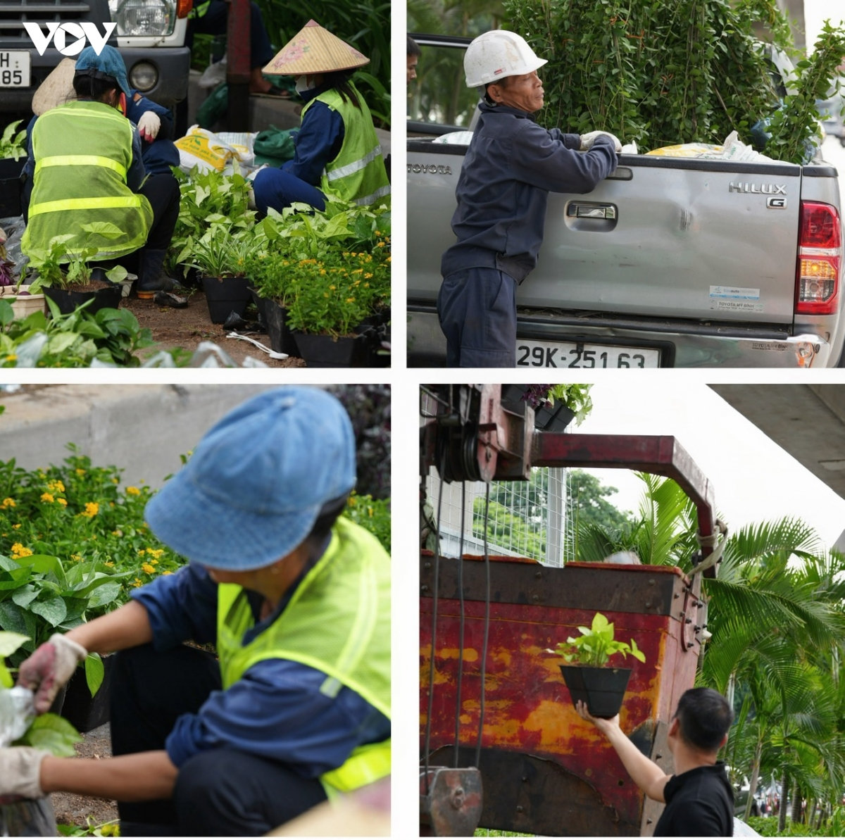 ha noi bat dau thi diem phu xanh tru cau, ham chui, nha cho xe buyt hinh anh 11