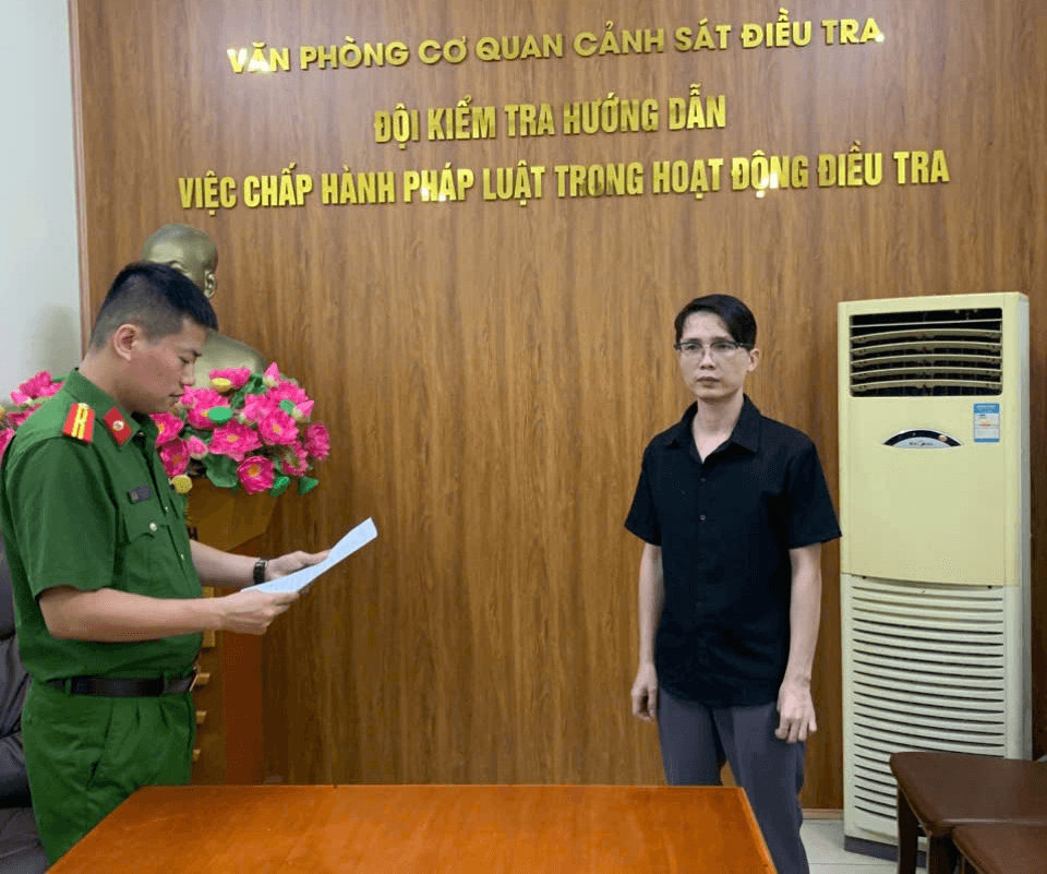 Đỗ Xuân Thanh bị khởi tố về tội Lừa đảo chiếm đoạt tài sản. (Ảnh: Công an Quảng Ninh)