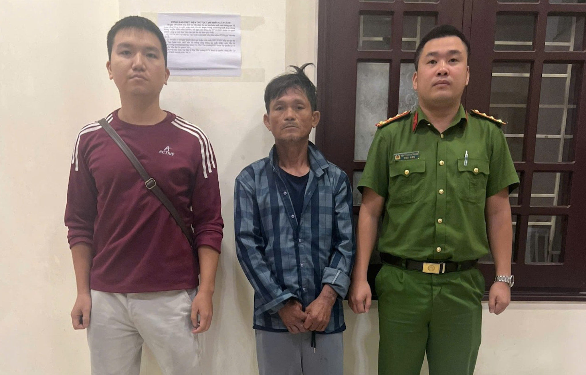 Lương Quốc Tuấn bị bắt sau hơn 3 thập kỷ trốn truy nã. (Ảnh: Công an Quảng Trị)