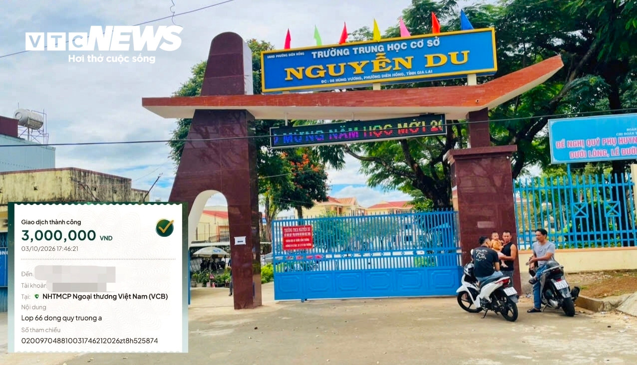 Trường THCS Nguyễn Du và số tiền 3 triệu đồng mà Ban đại diện cha mẹ học sinh đóng để làm “quỹ trường”.