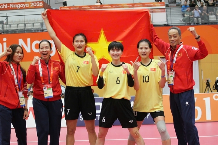 Đoàn thể thao Việt Nam giành 3 huy chương vàng ở ASIAD 2026. (Ảnh: Cục Thể dục thể thao Việt Nam)