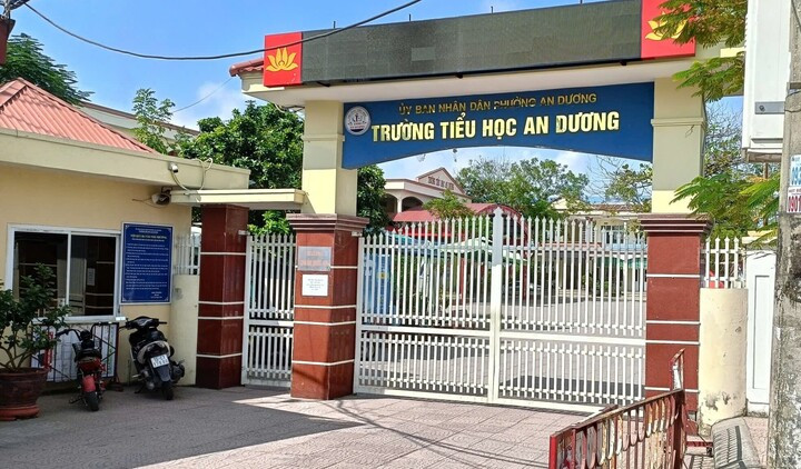 Trường Tiểu học An Dương, phường An Dương, TP Hải Phòng, nơi xảy ra vụ việc.