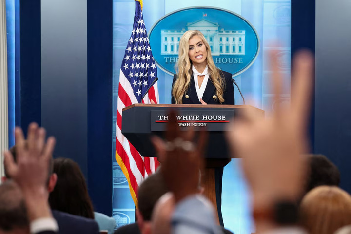 Bà Katie Zacharia rời vị trí Thư ký báo chí Nhà Trắng chỉ 5 ngày sau khi đảm nhận chức vụ. (Ảnh: Reuters)