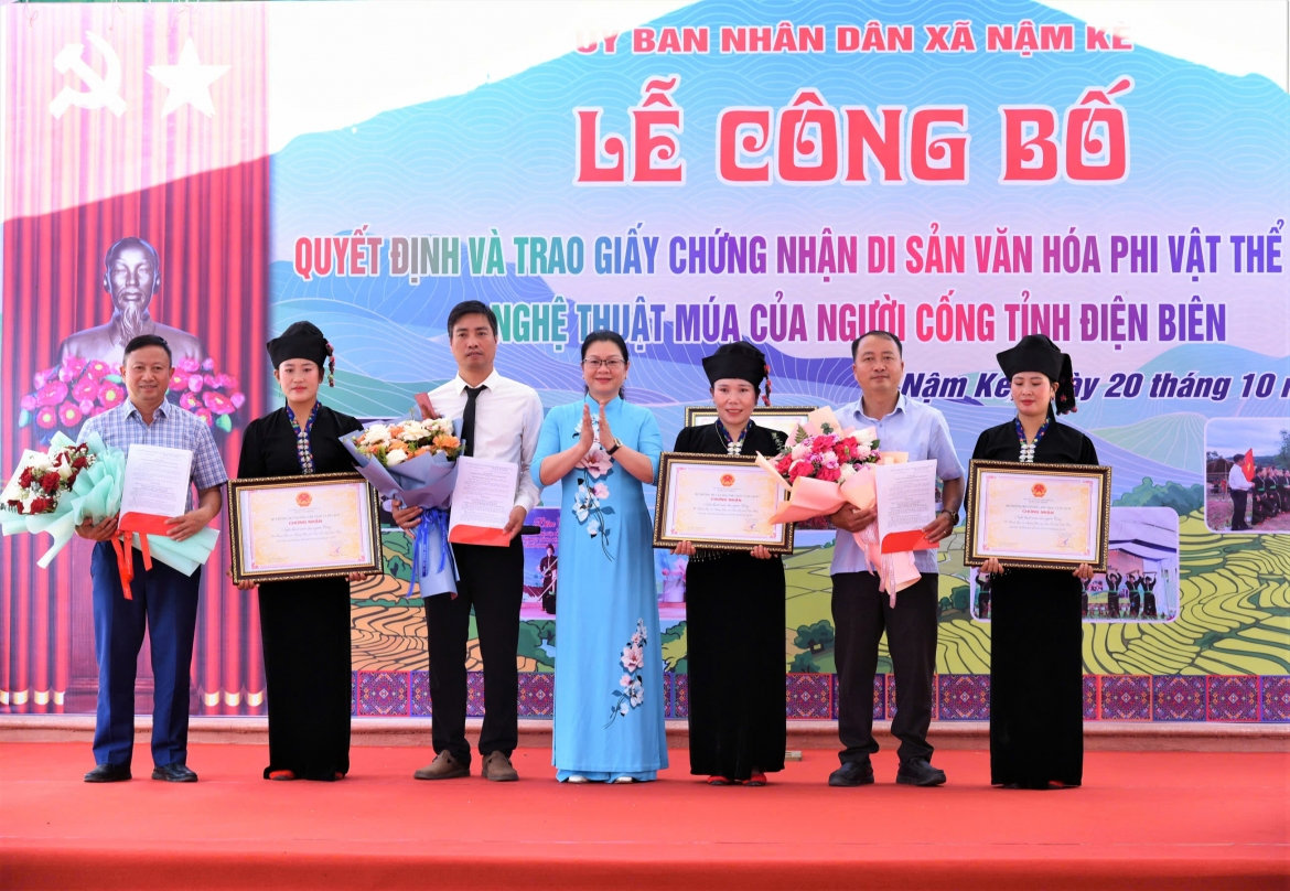 Dien bien nghe thuat mua cua nguoi cong la di san van hoa phi vat the quoc gia hinh anh 1