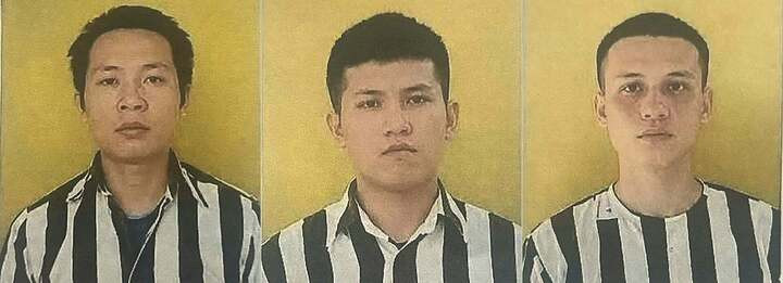 Lữ Văn Toàn, Hồ Văn Tình, Võ Hoàng Duy (từ trái qua phải).