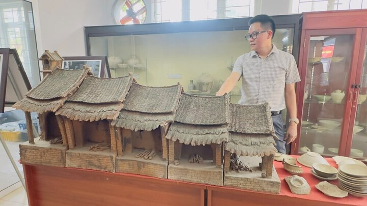 Không gian bảo tàng trưng bày các hiện vật cổ.
