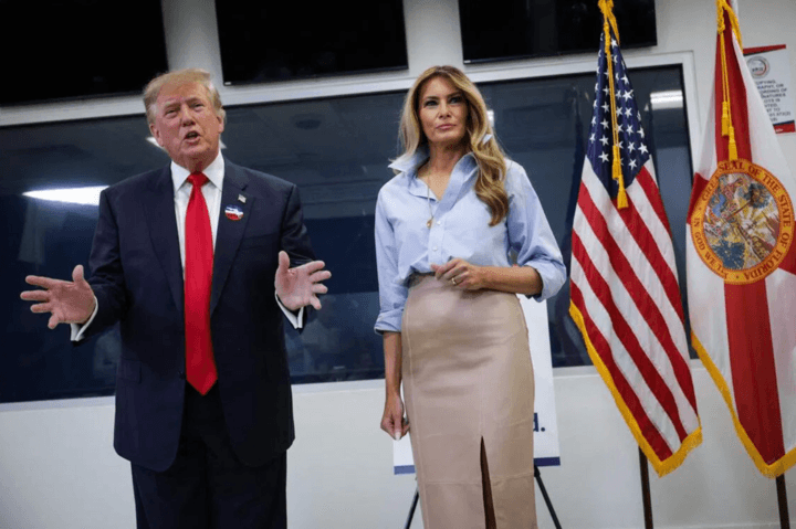 Tổng thống Mỹ Donald Trump và Đệ nhất phu nhân Melania Trump. (Ảnh: Getty)