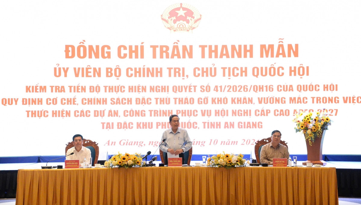 chu tich quoc hoi khong lui moc, khong ha chuan cong trinh apec 2027 hinh anh 1
