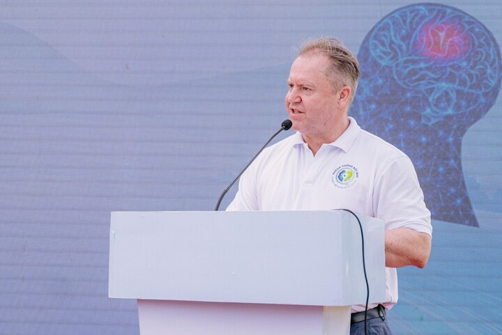 Ông James Alexander, Giám đốc nhánh Dược phẩm Bayer Việt Nam. (Ảnh: Minh Hiếu)