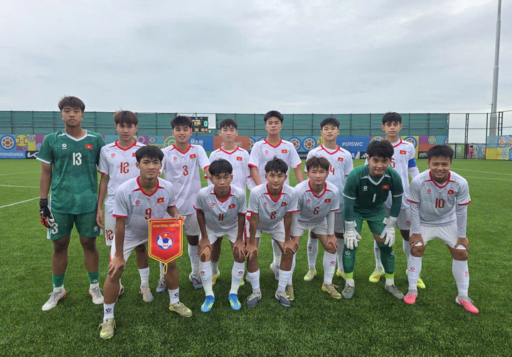 U15 Việt Nam để thua U15 Hungary với tỷ số 2-3. (Ảnh: VFF)
