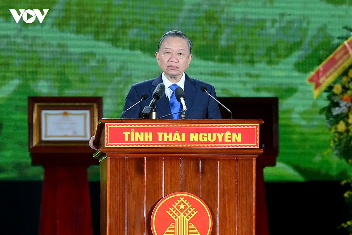 tổng bí thư, chủ tịch nước tô lâm dự kỷ niệm 195 năm thành lập tỉnh thái nguyên hình ảnh 1 tong bi thu, chu tich nuoc to lam du ky niem 195 nam thanh lap tinh thai nguyen hinh anh 1