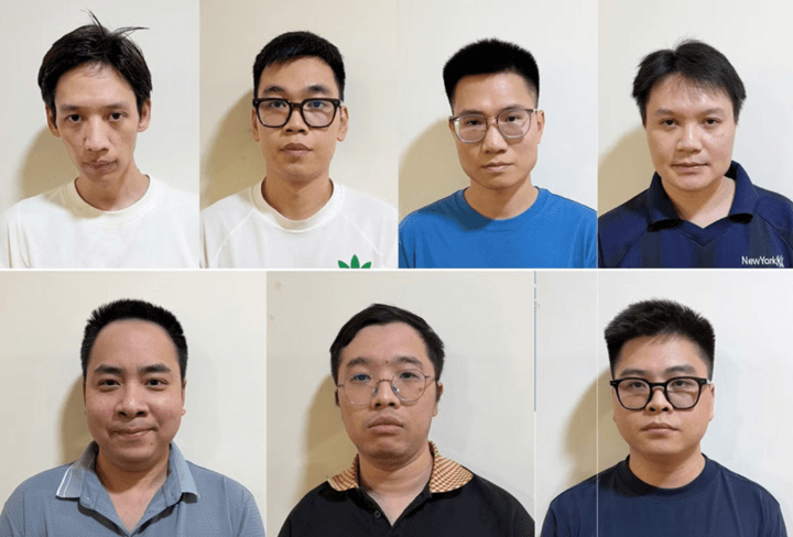 Các bị can trong vụ án.