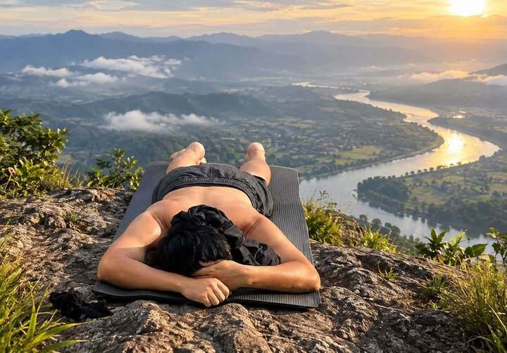 Nhiều người theo trào lưu phơi nắng chữa bách bệnh. (Ảnh chụp màn hình)
