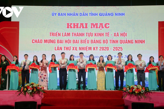 Triển lãm thành tựu KT-XH nhân Đại hội Đại biểu Đảng bộ tỉnh lần thứ XV tại Quảng Ninh
