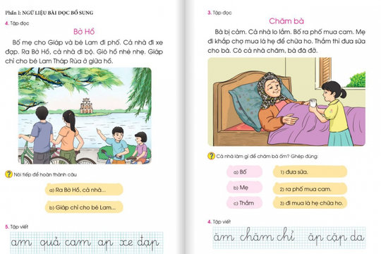 Sửa SGK Tiếng Việt lớp 1: “Sáng tạo từ cái sai chỉ càng thêm sai”