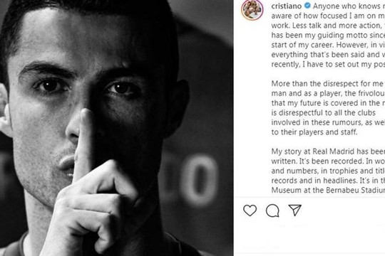 "Dính" tin đồn trở lại Real Madrid, Ronaldo đáp trả đanh thép