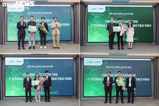 Ảnh: Chung kết cuộc thi 'Ý tưởng khởi nghiệp – sáng tạo VNU năm 2021'