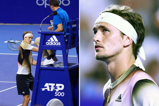 Alexander Zverev nhận án phạt nặng sau vụ đập ghế, chửi bới trọng tài