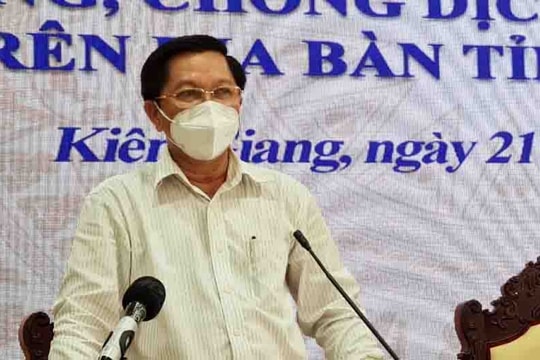 Kỷ luật cảnh cáo Giám đốc Sở Y tế Kiên Giang