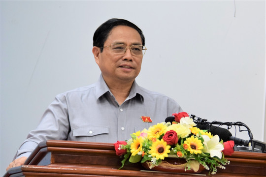 Thủ tướng Phạm Minh Chính tiếp xúc cử tri thành phố Cần Thơ sau Kỳ họp thứ 4