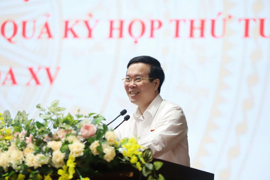 Ông Võ Văn Thưởng đề nghị cấp ủy, chính quyền tăng cường đối thoại với cử tri