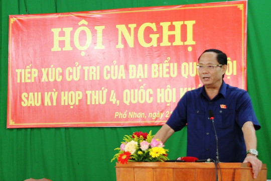 Đoàn đại biểu Quốc hội tỉnh Quảng Ngãi, Yên Bái tiếp xúc cử tri