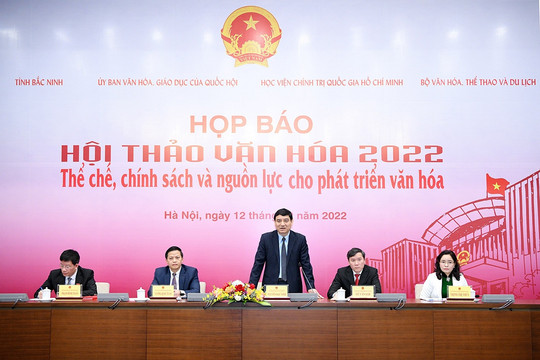 Hội thảo về thể chế, chính sách và nguồn lực cho phát triển văn hóa