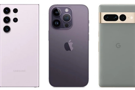 So sánh Samsung Galaxy S23 Ultra với iPhone 14 Pro Max và Pixel 7 Pro