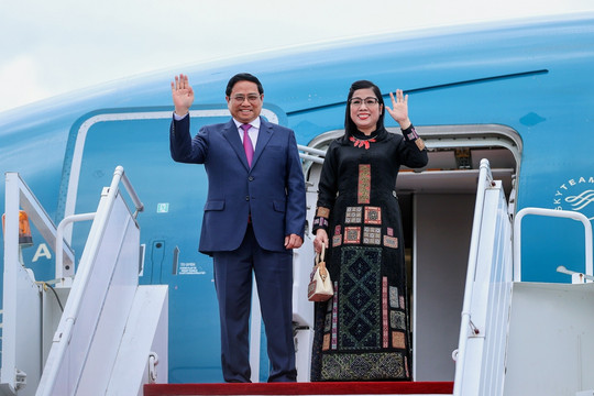 Lễ đón Thủ tướng Phạm Minh Chính và phu nhân thăm chính thức Brunei
