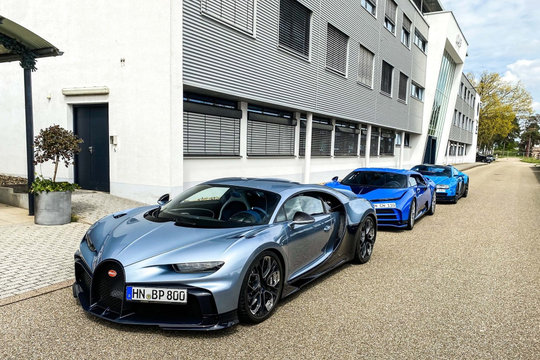 Bộ 3 Bugatti hàng hiếm hội tụ tại Đức