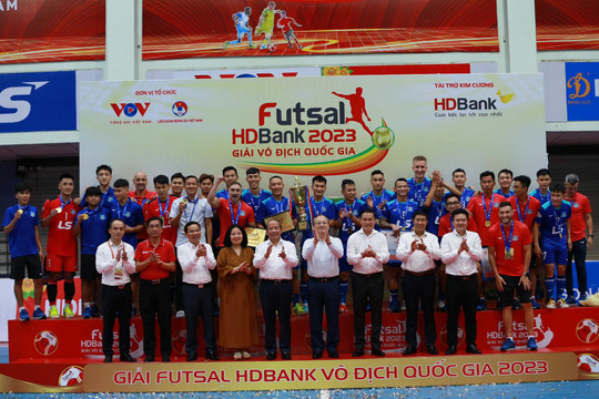 Giải Futsal HDBank VĐQG 2023: Thái Sơn Nam TPHCM vô địch với thành tích bất bại