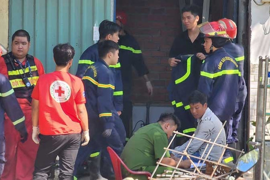 Sập sàn nhà ở TP.HCM, một người thợ tử vong