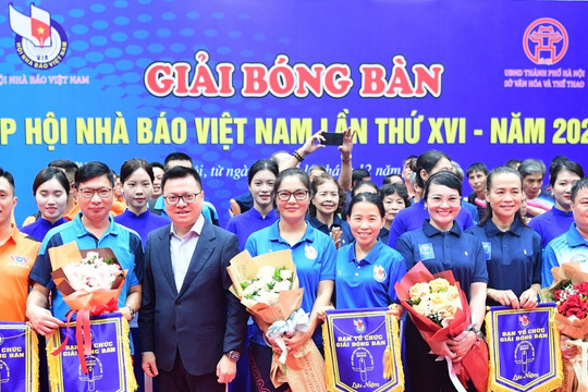Khai mạc Giải Bóng bàn Cúp Hội Nhà báo Việt Nam lần thứ XVI - năm 2023