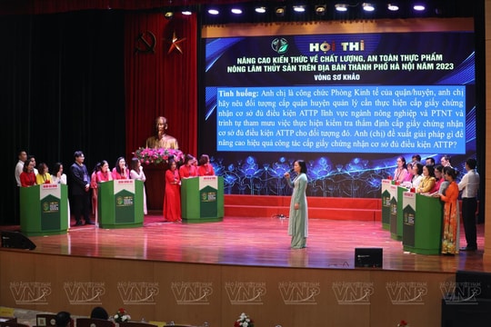 Hội thi nâng cao kiến thức về chất lượng, an toàn thực phẩm nông lâm thủy sản năm 2023