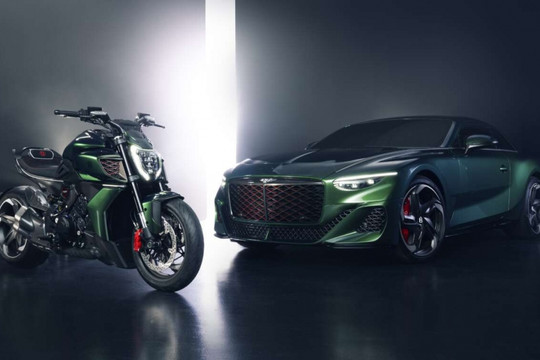 Ducati hợp tác với Bentley tạo ra dòng sản phẩm Diavel 2024 giới hạn