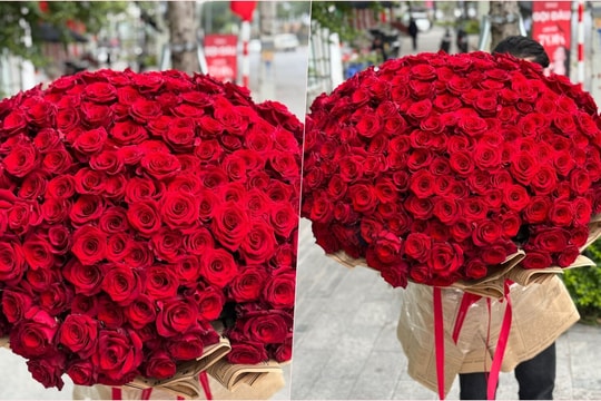 Đại gia Hà Nội mua bó hoa 26 triệu đồng làm quà 8/3 tặng vợ