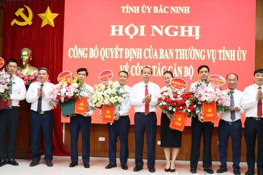 Bắc Ninh bổ nhiệm, điều động nhiều cán bộ lãnh đạo chủ chốt
