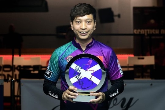 Dương Quốc Hoàng vô địch giải billiards Scottish Open