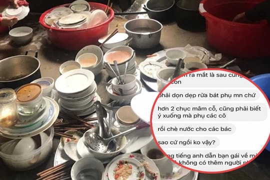 Dân mạng tranh cãi chuyện cô gái không chịu rửa bát khi ra mắt nhà bạn trai