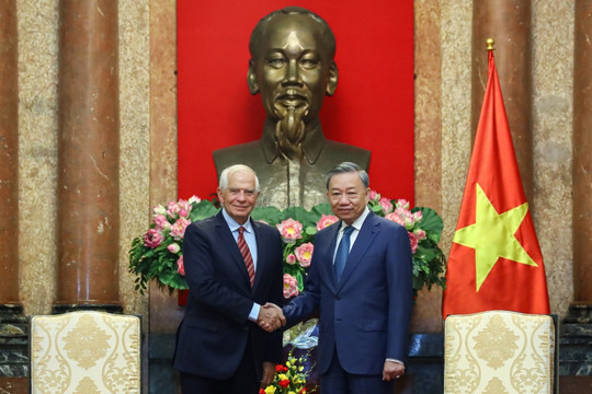 Chủ tịch nước Tô Lâm tiếp Phó Chủ tịch Ủy ban Châu Âu Josep Borrell Fontelles
