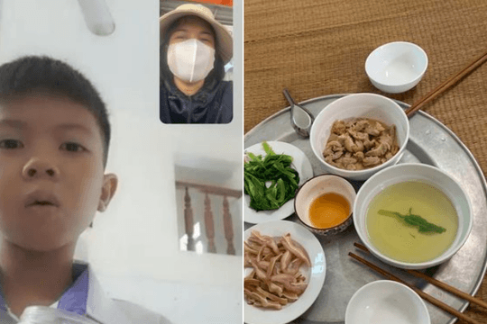 Mâm cơm cậu bé 9 tuổi Hải Dương nấu giúp mẹ nhận 'bão tim' từ cộng đồng mạng