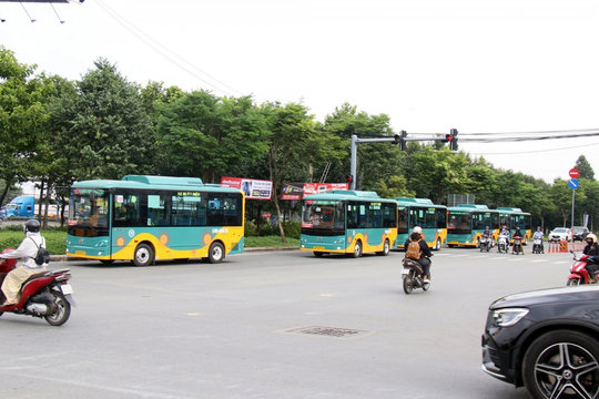 TP.HCM khai trương 17 tuyến xe buýt điện kết nối với metro 1